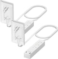 LIDER Outlet Extender con 3 Receptáculos, 12W USB-A y USB-C, Cara Plana