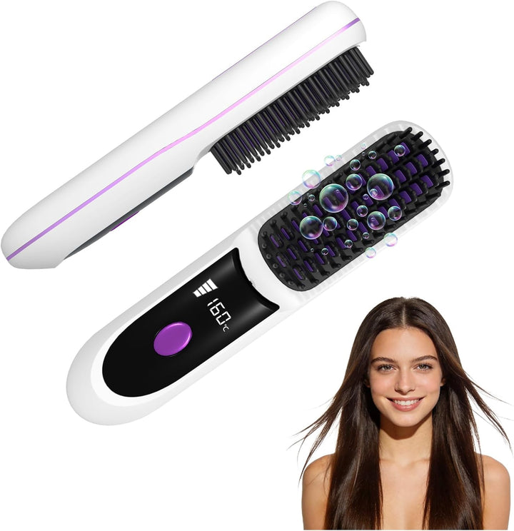 Go Brush Pro para cabello corto 2026, cepillos alisadores portátile...