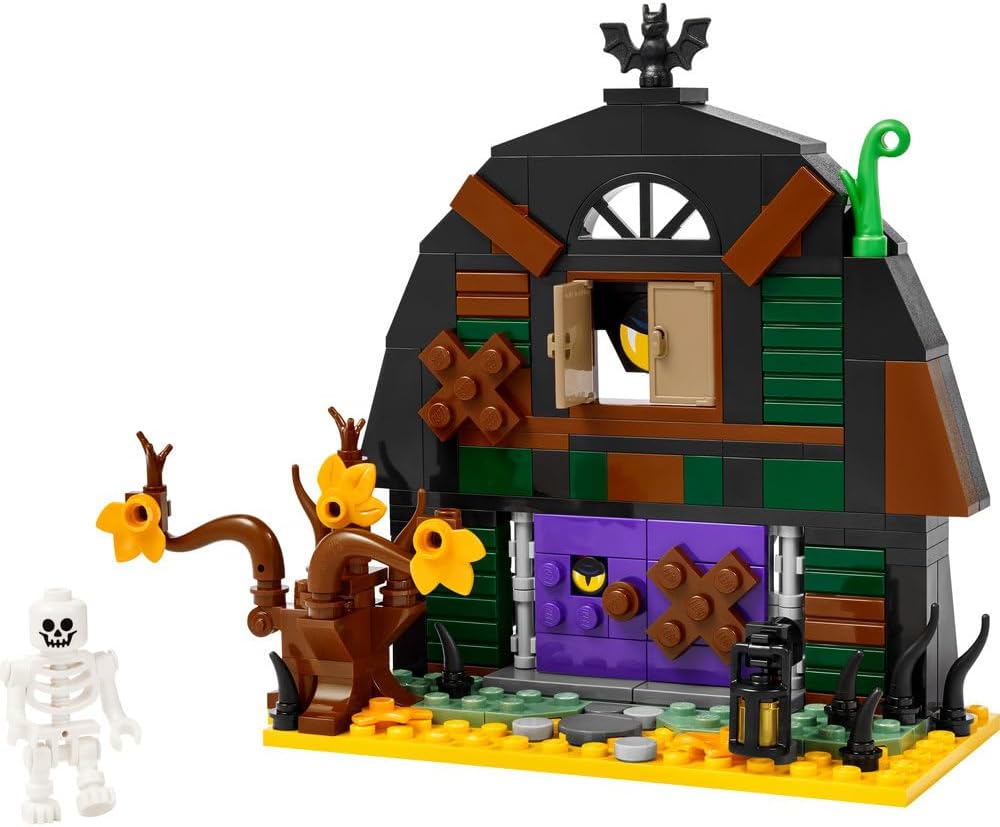 LEGO Set de juguete de construcción de granja de Halloween con esqu...