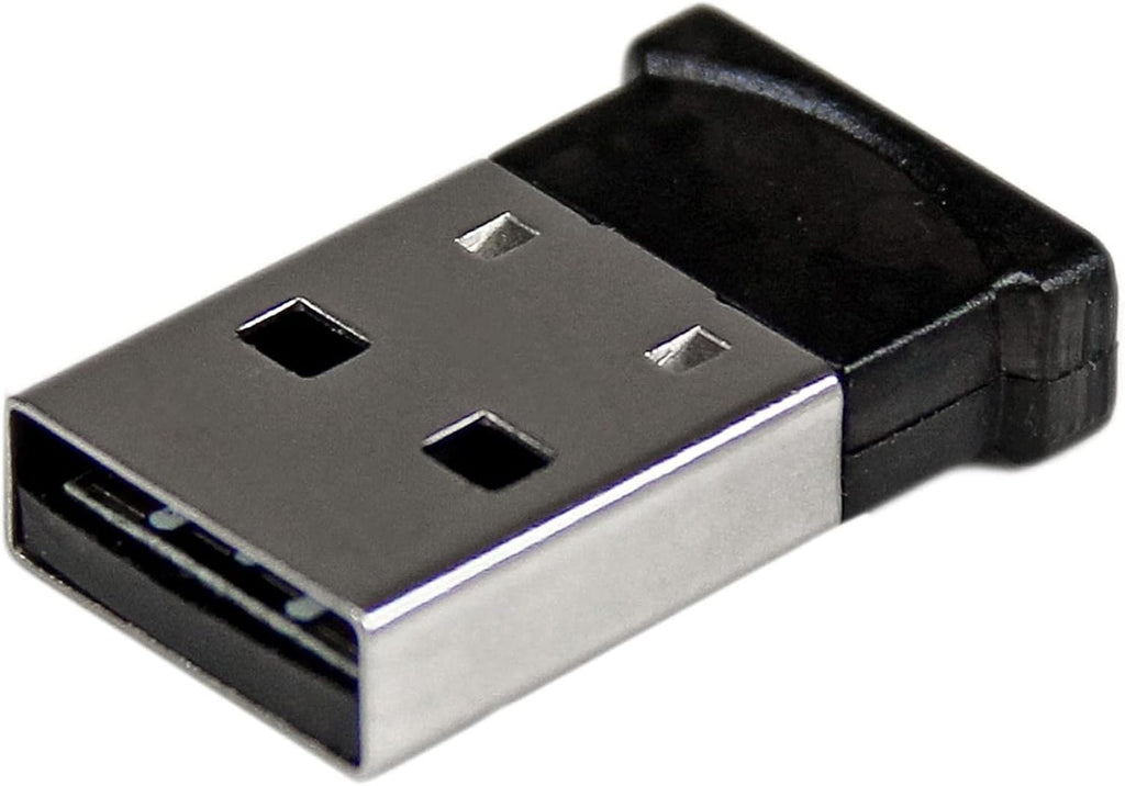 StarTech.com Adaptador Bluetooth - Mini adaptador USB Bluetooth 4.0 - Dongle Bluetooth inalámbrico de 164.0 ft/165 pies - listo inteligente LE+EDR (USBBT1EDR4), negro