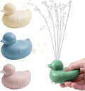 haakaa Dinky Splash Duck - Juguete de baño de silicona para bebé, desmontable y libre de moho, juguetes de silicona de grado alimenticio, juguetes de bañera para apretar, juguetes flotantes para tina para bebés de 6 meses