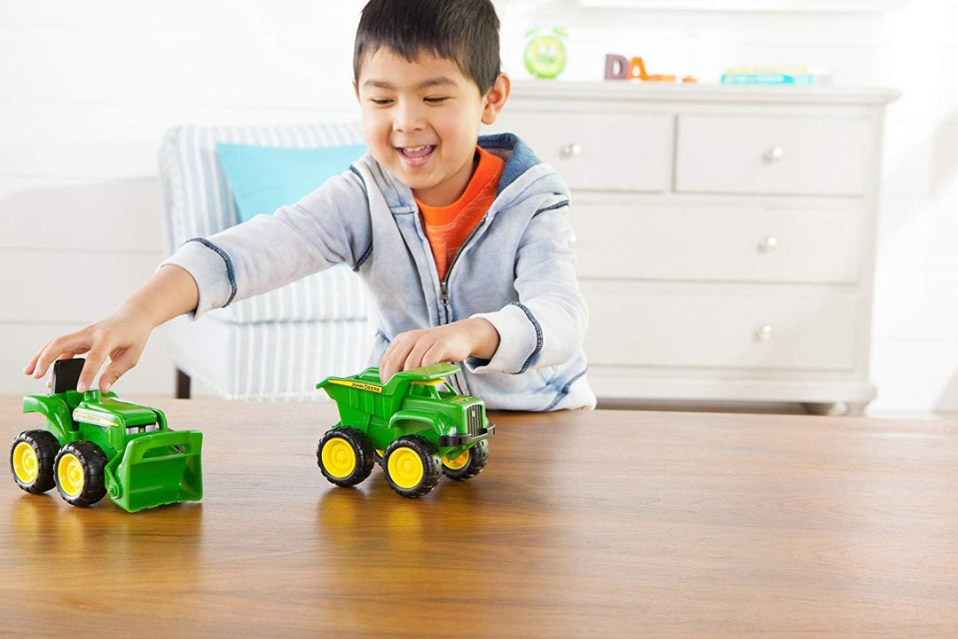 John Deere Juego de vehículos incluye camión volquete de