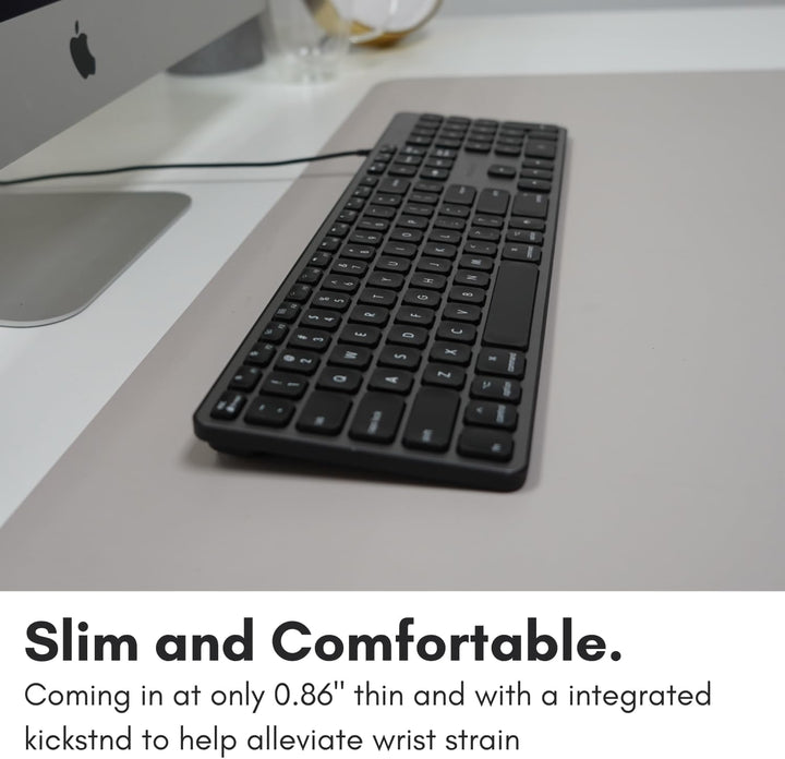 Teclado retroiluminado Macally para Mac - Silencioso, elegante y fu...