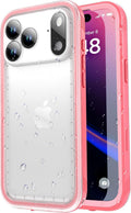 SPORTLINK - Funda impermeable para iPhone 18 Pro, 17 Pro, color rosa