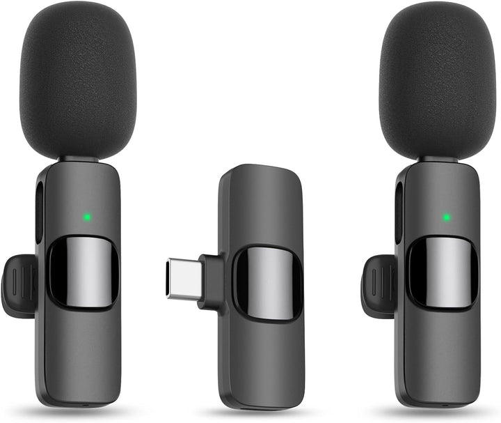 MAYBESTA Micrófono de solapa inalámbrico Lavalier para iPhone y And...