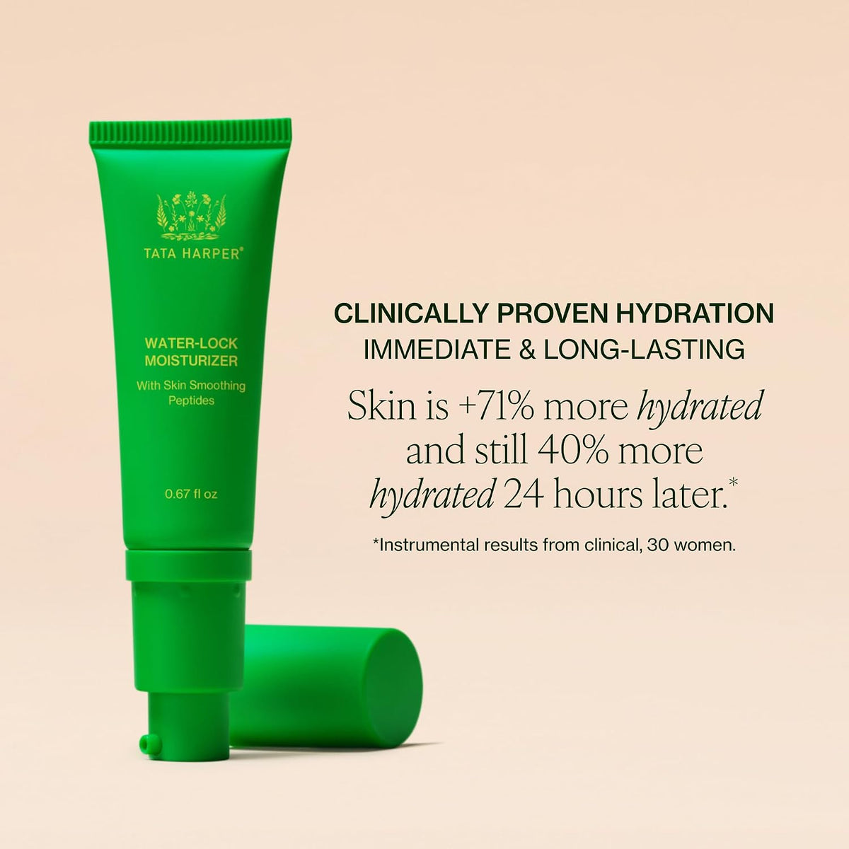 Crema hidratante con bloqueo de agua Tata Harper | Gel-Crema con Ác...