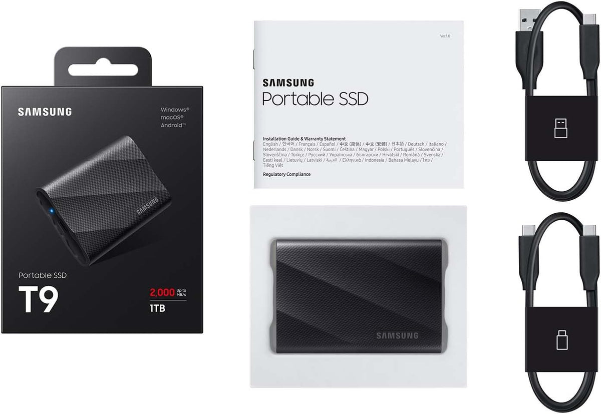 Samsung T9 - SSD portátil de 4 TB, unidad externa de estado sólido...
