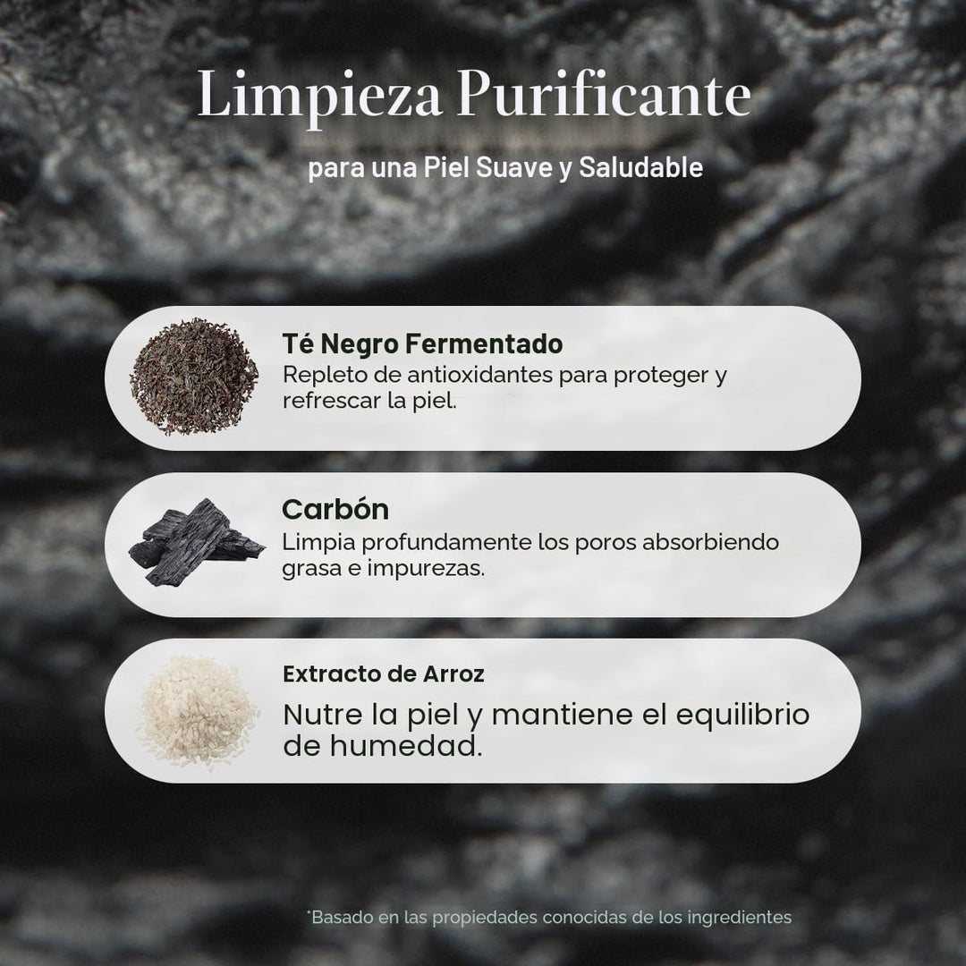 ARENCIA Limpiador facial Mochi de arroz con té negro, 4.23 oz, cuid...