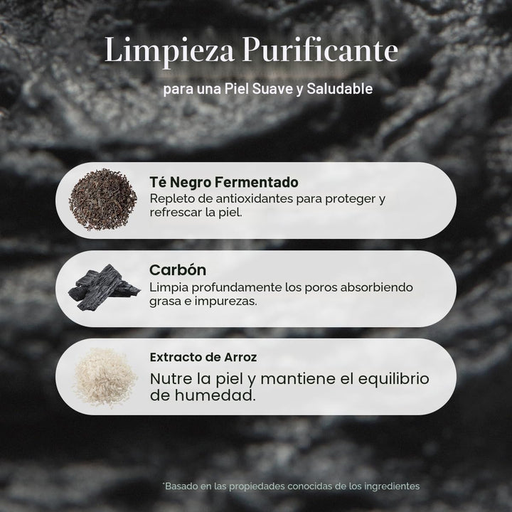 ARENCIA Limpiador facial Mochi de arroz con té negro, 4.23 oz, cuid...