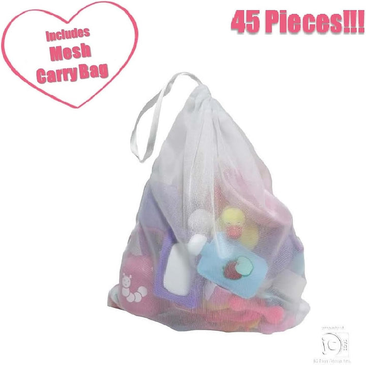Bolsa de accesorios para guardería de bebé de 45 piezas | JC Toys -...