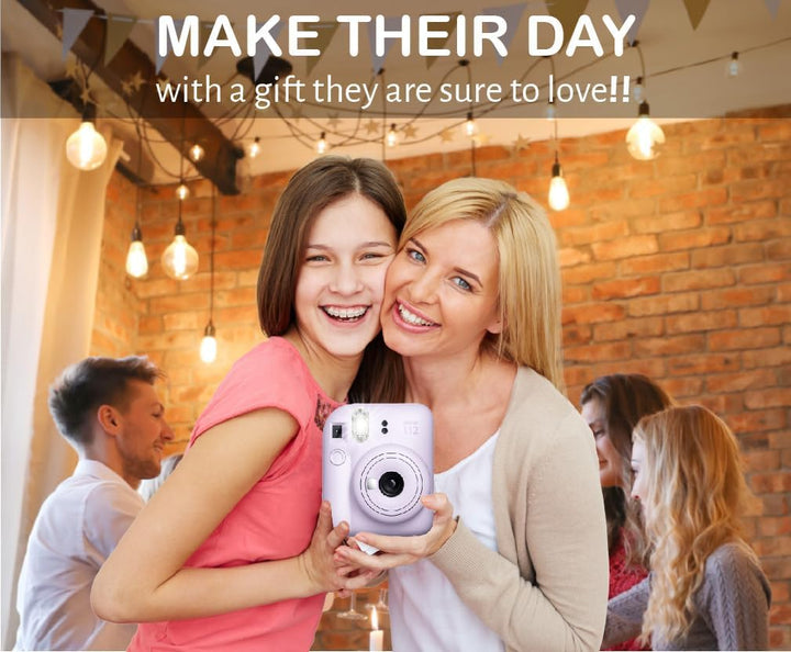 Fujifilm Instax Mini 12 Cámara instantánea de película lila púrpura...