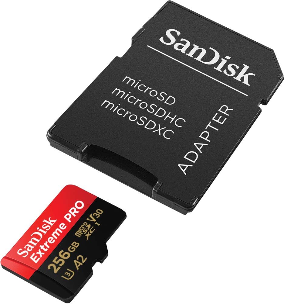 SanDisk Tarjeta Extreme PRO microSD UHS-I de 256 GB con