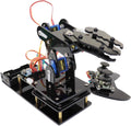 Brazo robot para Arduino, kit de construcción de robot inteligente que puede memorizar y repetir movimientos para principiantes, adolescentes/adultos para aprender electrónica, programación