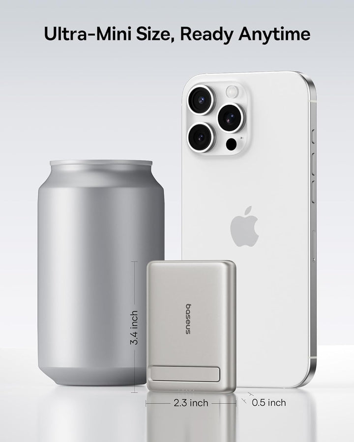 Baseus Picogo Banco de Energía, Cargador Portátil Certificado Qi2 d...
