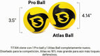 Spikeball Titan Game Set, marco más fuerte, 1 bola profesional y 1 pelota