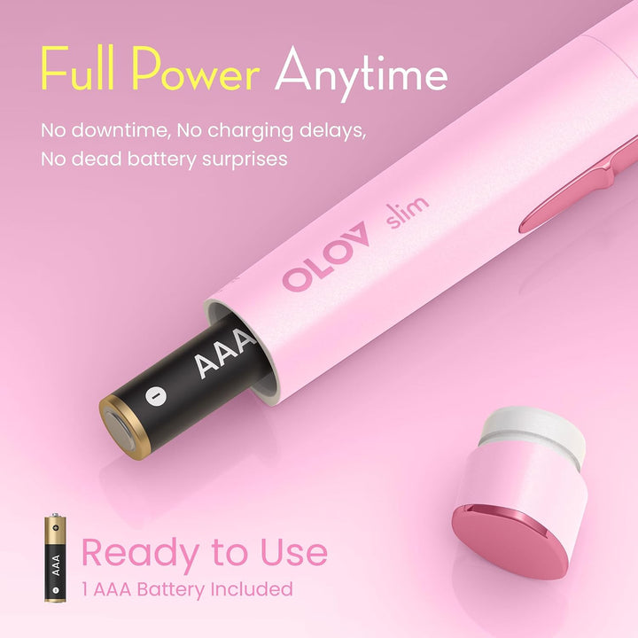 OLOV slim Depilación facial para mujeres, recortadora de cejas sin...