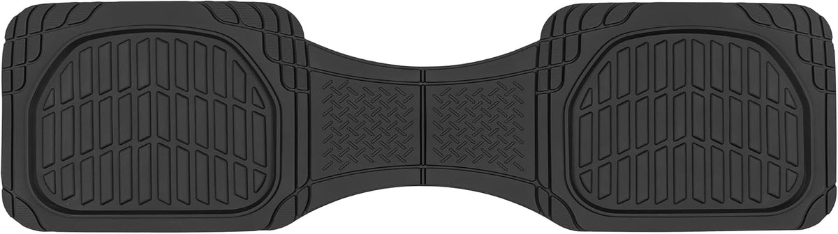 Motor Trend Premium FlexTough Alfombrillas de piso de goma para la parte trasera, alfombrillas universales de alta resistencia para todo tipo de clima, con ajuste personalizado para coches, sedanes