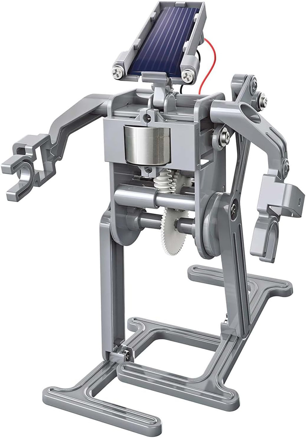 4M: Green Science - Robot solar - Kit de construcción de robot para caminar, motor de energía renovable, movimiento mecánico, juguete de ingeniería, vapor, niños mayores de 5 años