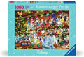 Ravensburger - Disney Christmas - 1000 Piece Jigsaw Puzzle - Dazzling Snow Globes con Cinderella, Snow blanco, Mickey Mouse, y más - Premium Quality - Ages 12+