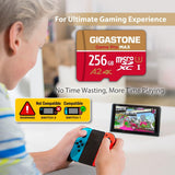【Solo para Switch 1】GIGASTONE - Tarjeta micro SD de 256 GB, 4K Game...