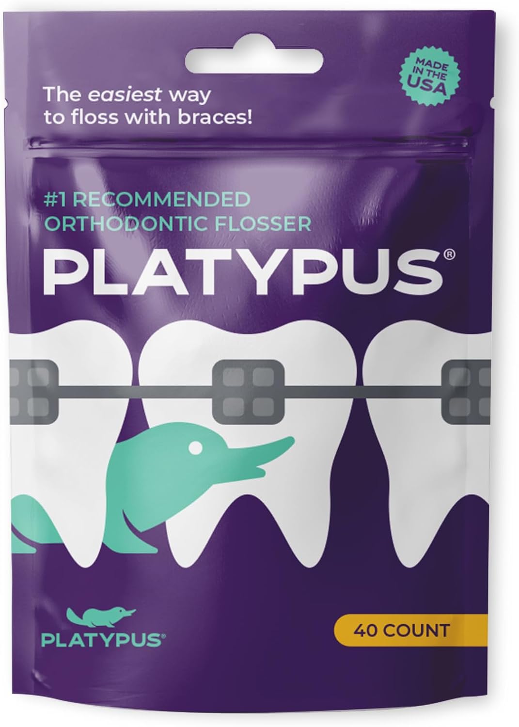 Platypus Hilo dental de ortodoncia para aparatos ortopédicos, 40 un...