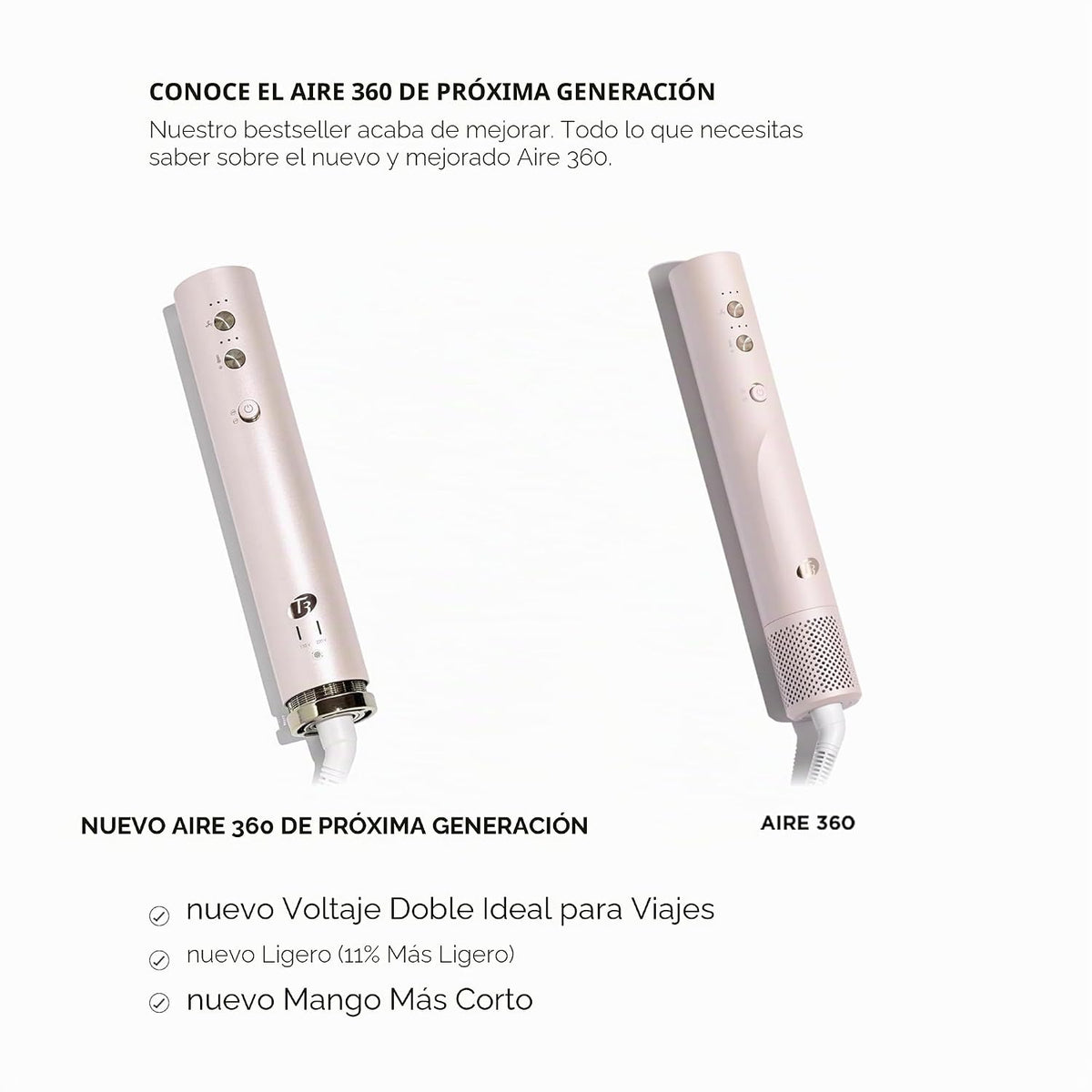 T3 AIRE 360 Multi-Styler & Blowout System, cepillo secador de pelo, cepillo redondo ovalado Air Styler auto-rizador con cerámica coreana CeraGloss, Cool Shot, herramienta de viaje de doble voltaje
