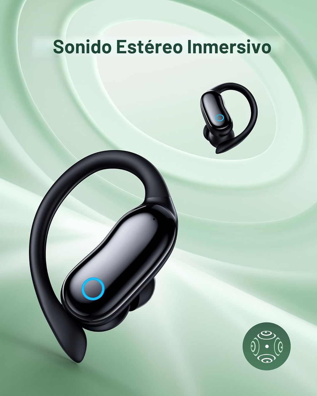 GNMN Auriculares inalámbricos con cancelación activa de ruido, repr...