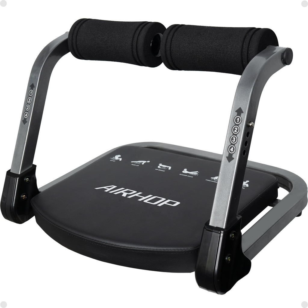 AIRHOP Ab Machine 4-Speed Auto Rebound Sit Up Abdominal Trainer Home Gym