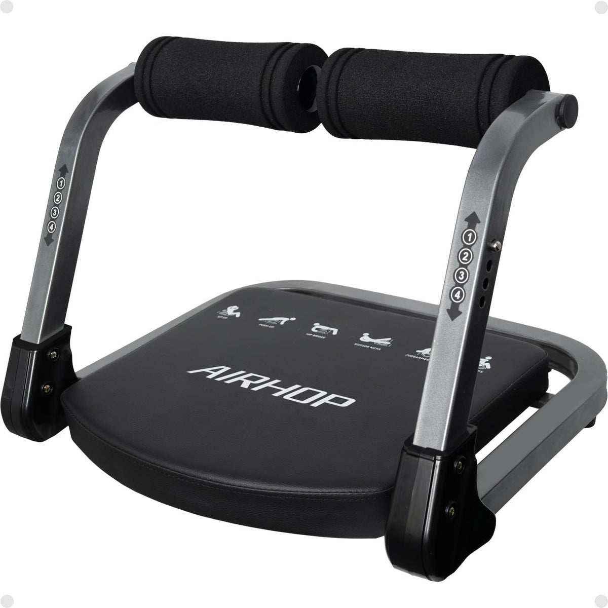 AIRHOP Ab Machine 4-Speed Auto Rebound Sit Up Abdominal Trainer Home Gym