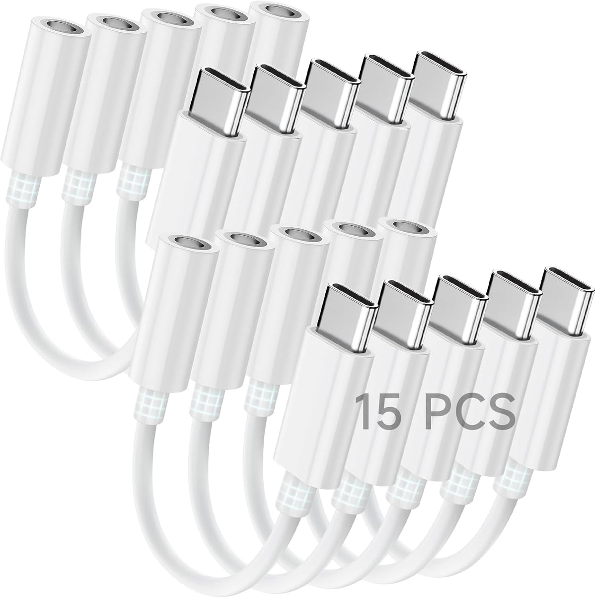 Adaptador USB C a conector de auriculares de 3.5mm para iPhone 15/16 Pro/Max, Dongle DAC de audio de alta resolución, convertidor de cable auxiliar de 3.5mm para Samsung Galaxy, iPad