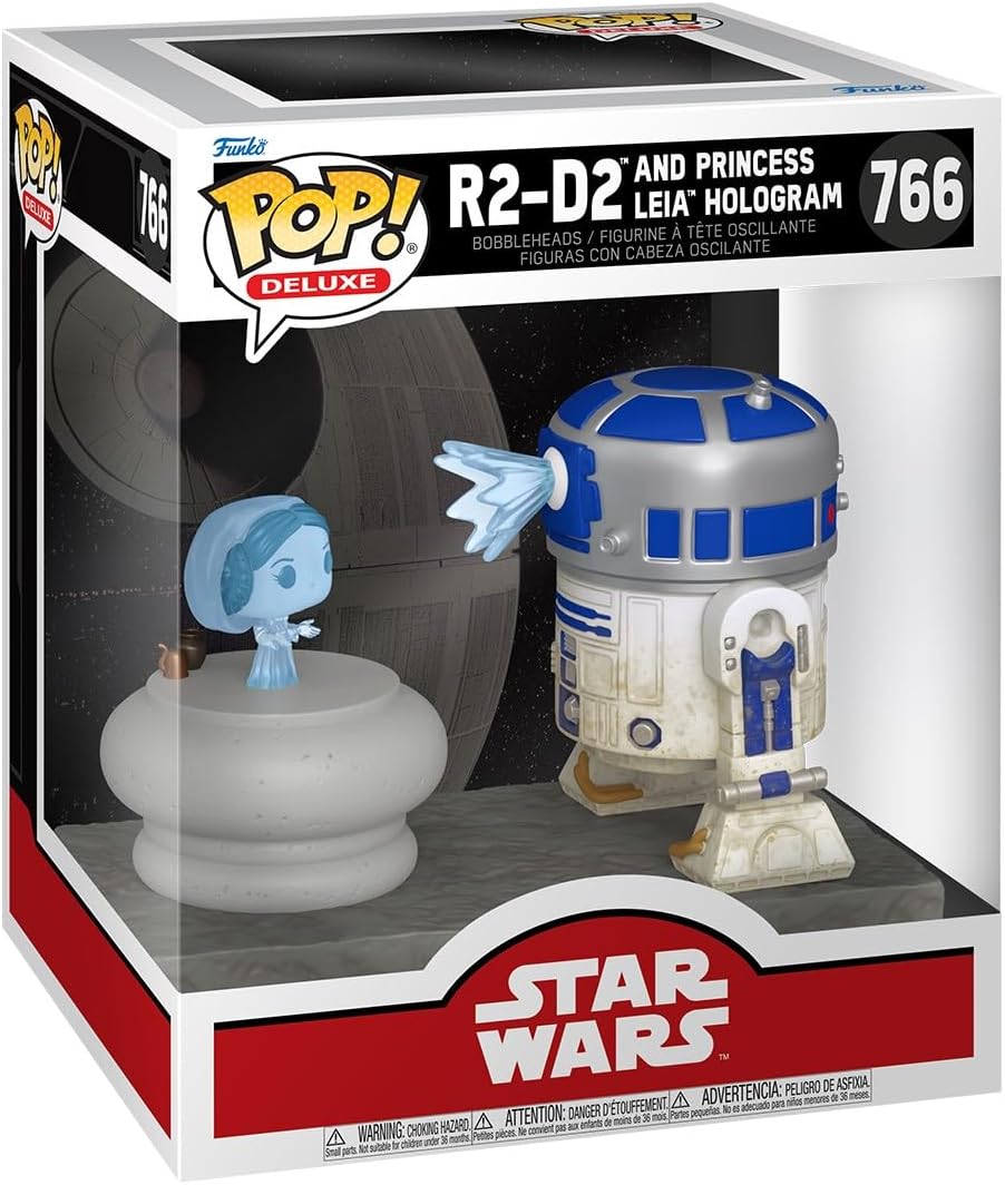 Funko Pop Deluxe: R2-D2 con Leia - Star Wars - Figura de vinilo col...