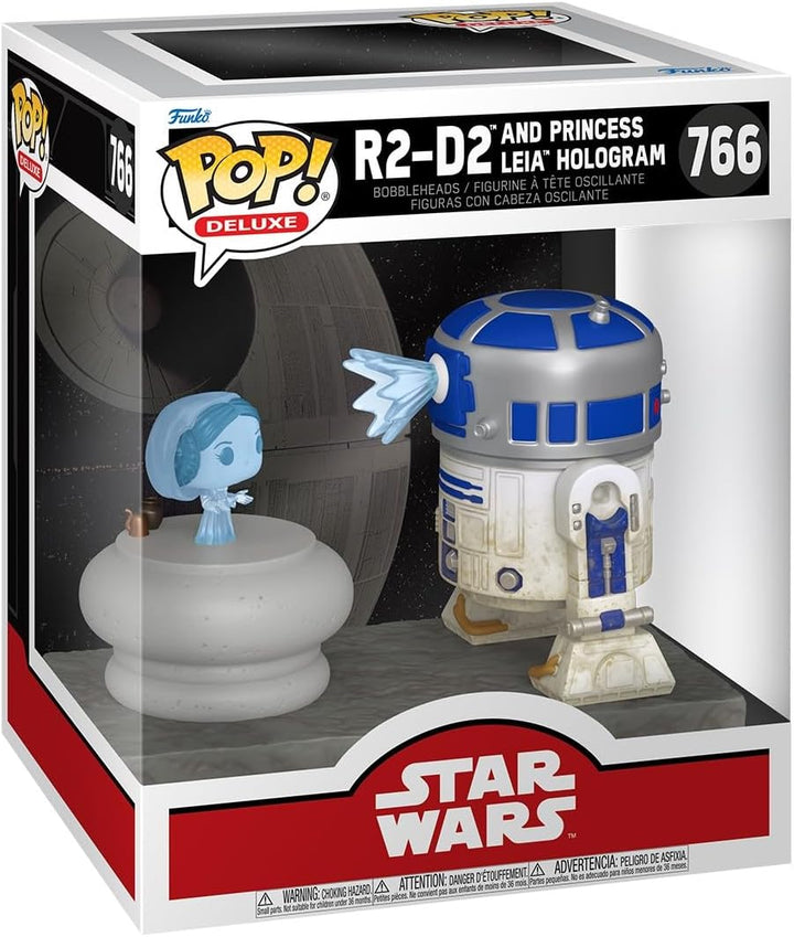 Funko Pop Deluxe: R2-D2 con Leia - Star Wars - Figura de vinilo col...