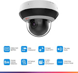 Anpviz Cámara IP PoE PTZ de 4 MP, zoom óptico 4X, protección perime...