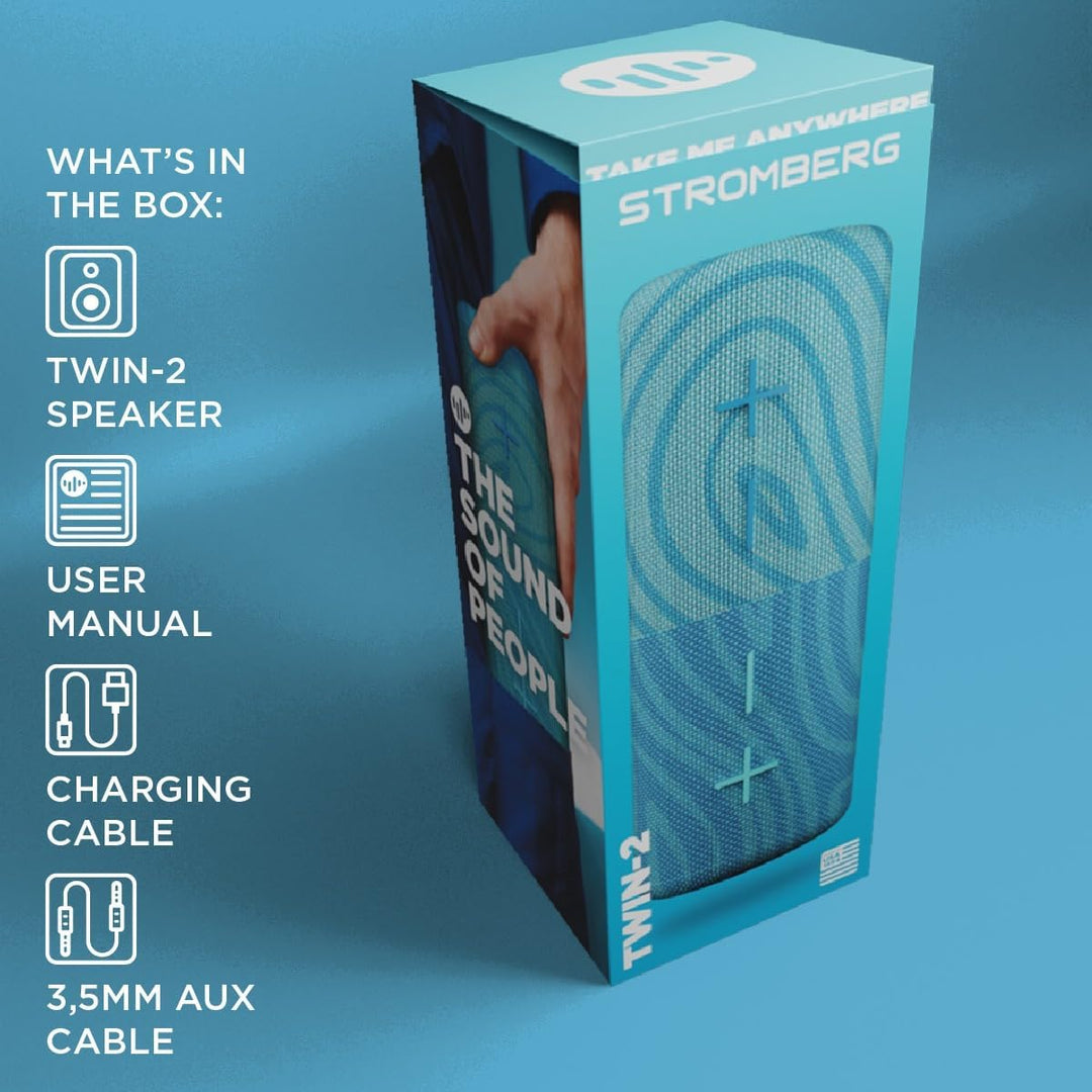 Stromberg - Mini altavoz Bluetooth portátil 2 en 1, potencia de 10...
