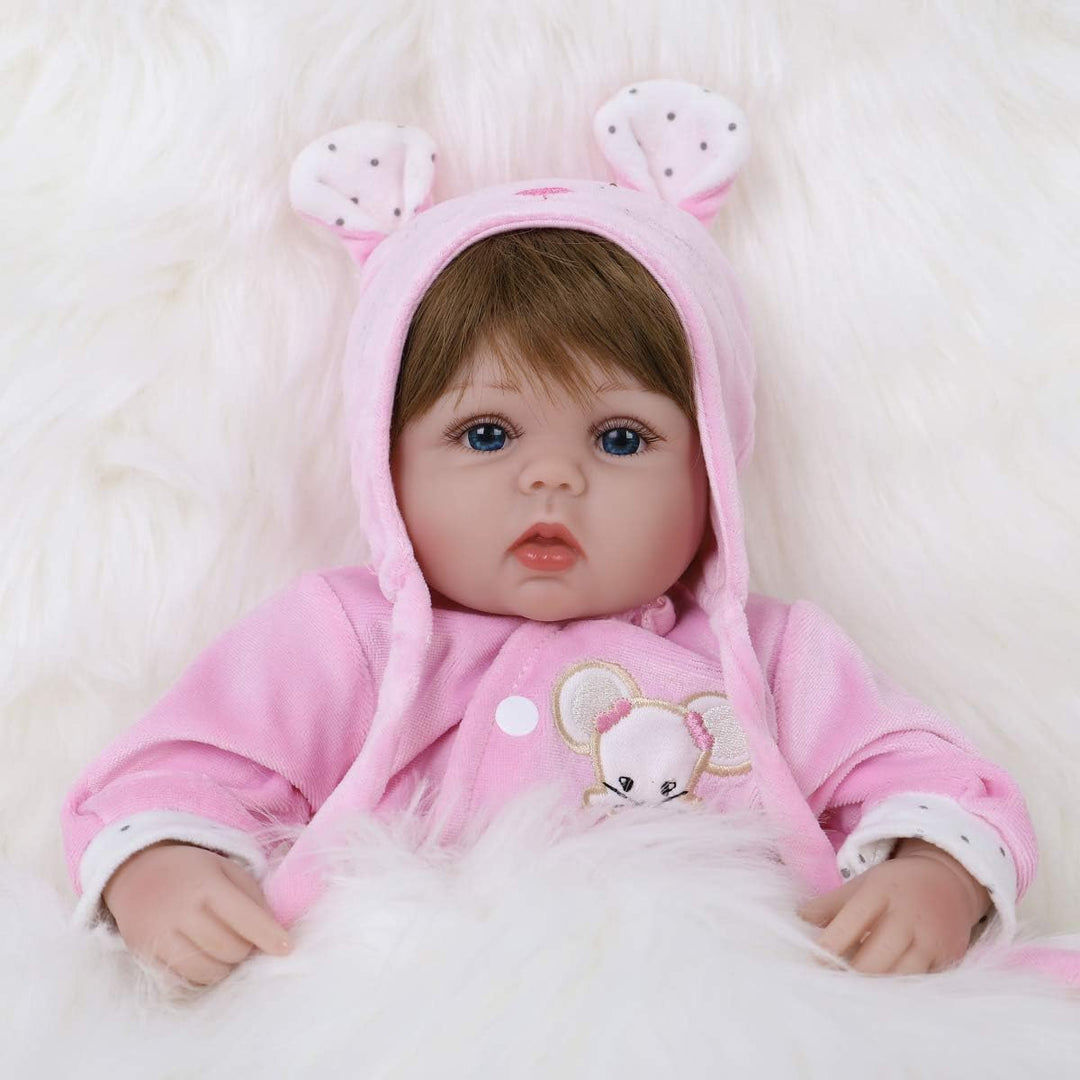 ENADOLL - Muñeca Reborn realista de bebé, de vinilo de silicona, ro...