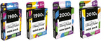 Hasbro Games Trivial Pursuit Mini Packs Multipack, divertidas preguntas de trivia para adultos y adolescentes a partir de 16 años, incluye 4 juegos con 4 décadas