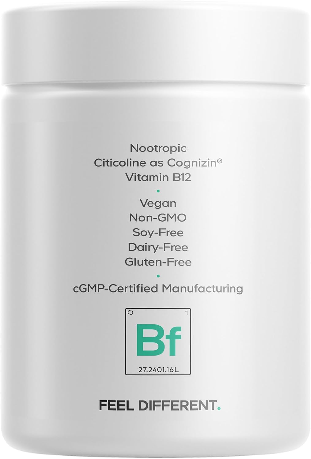 Codeage Brain Focus Vitamins+, Citicolina Cognizina, Ginseng, 60 Cá...