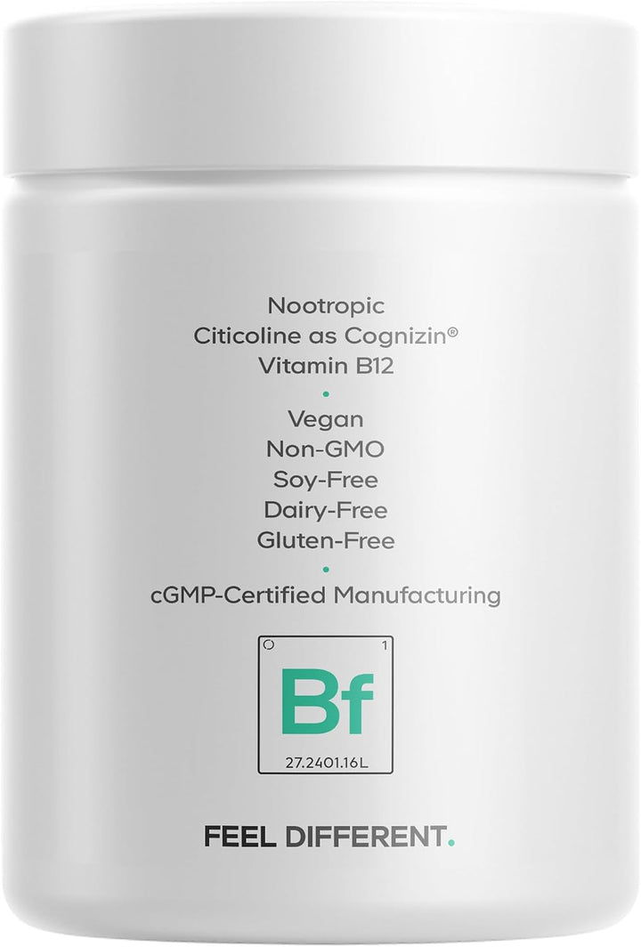 Codeage Brain Focus Vitamins+, Citicolina Cognizina, Ginseng, 60 Cá...