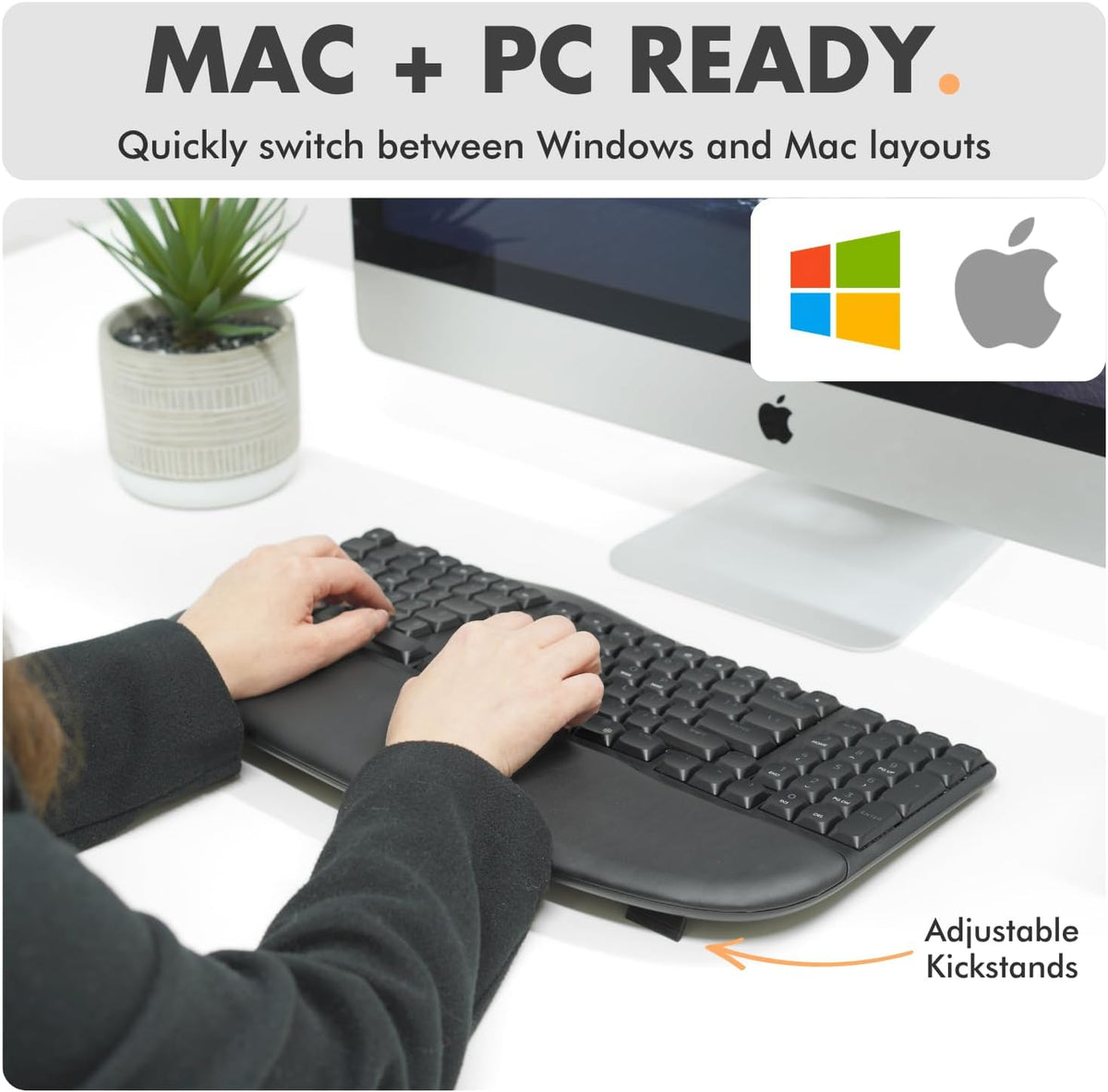 Teclado ergonómico mecánico de bajo perfil X9 Performance - (BT + 2...