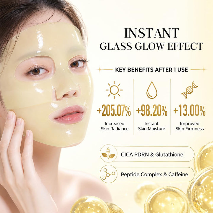 Re.SPN - Máscara de hidrogel vegana Cica PDRN Glass Glow \u2013 [20...
