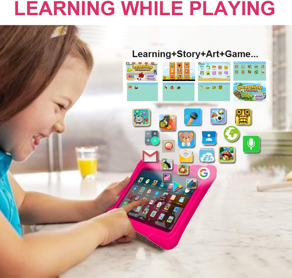PRITOM tableta para niños de 7 pulgadas | Quad Core Android 13, 32...