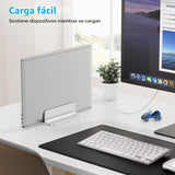 Omoton Soporte vertical para computadora portátil, soporte de alumi...