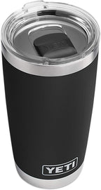 YETI Rambler - Vaso de acero inoxidable con aislamiento al vacío de 20 onzas con tapa MagSlider