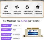 Dogfish 512GB SSD para MacBook PCIe Gen3x4 M.2 NVMe, unidad interna de estado sólido actualización para MacBook Pro A1708 (2016-2017)