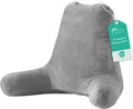 Sasttie Reading Pillow para Bed, Back Pillow para Sitting Up, Dark Grey