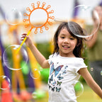 Juego de varitas de burbujas gigantes: juguete para niños y adultos para hacer burbujas, diversión al aire libre y actividades interiores para niñas y niños, para disfrutar con bandeja y 1 mini varita
