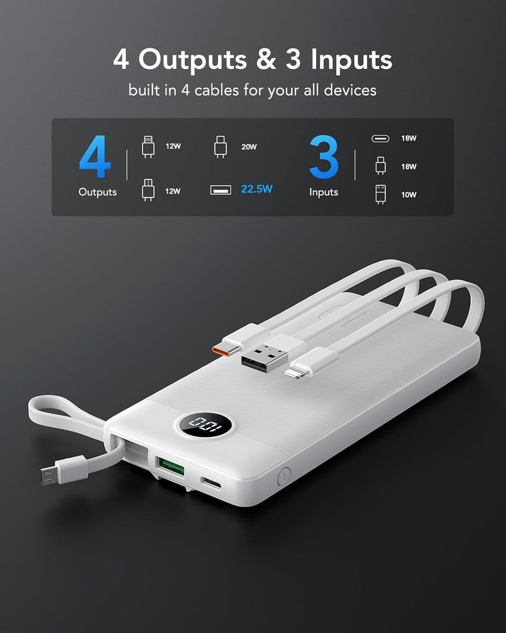 VRURC Banco de energía para iPhone, cargador portátil USB C de 1000...
