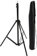 Amazon Basics Trípode portátil de aluminio para fotografía con funda, 2.8-6.7 pies, negro