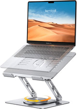 Lamicall - Soporte ajustable para laptop para escritorio - Base gir...