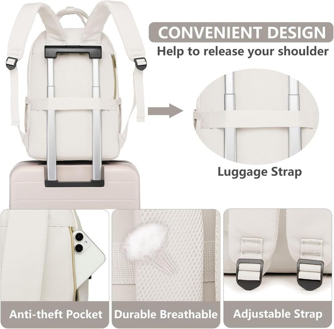 bagswan Mochila para laptop para mujeres bolsa, 15,6 pulg.